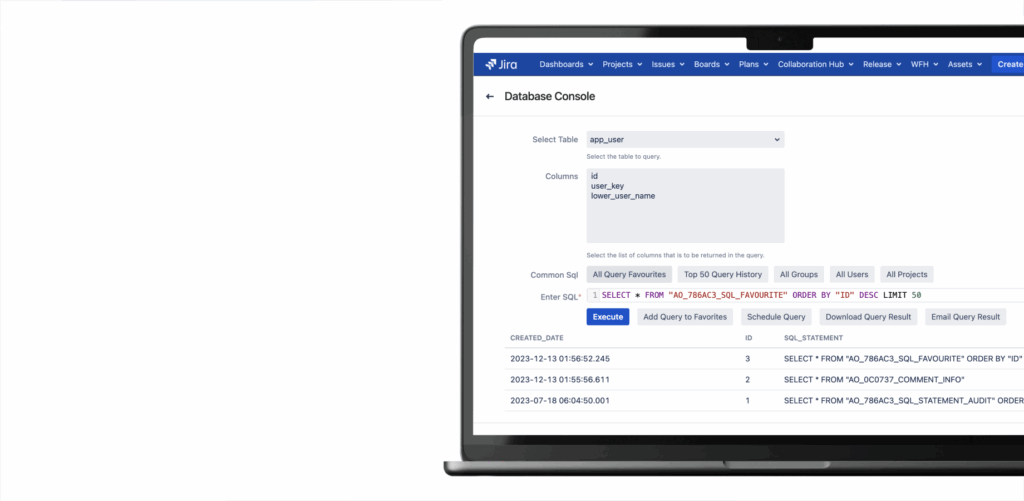 Database Browser for Jira
