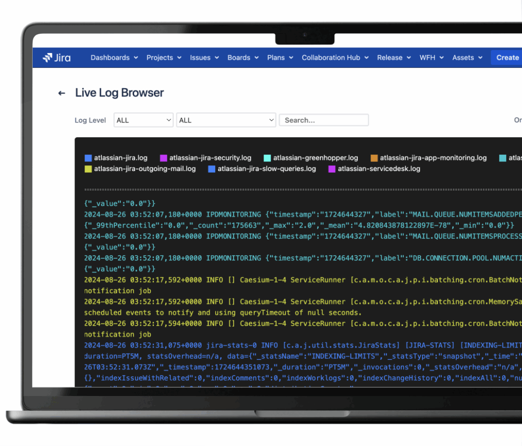 Log File Browser for Jira